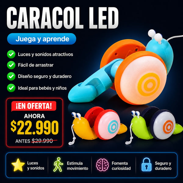 Juguete Interactivo Caracol LED
