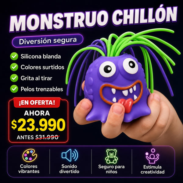 Juguete Squishi Monstruo Chillón