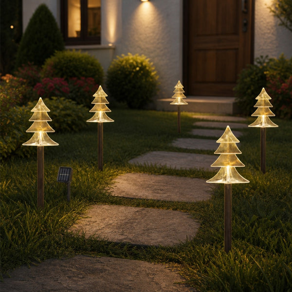 Kit de 5 Pinitos Solares Navideños