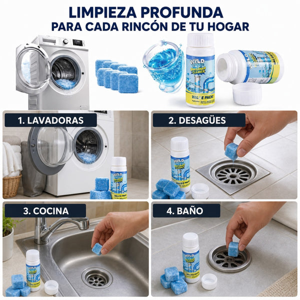 Kit Limpieza Lavadora y Desagües