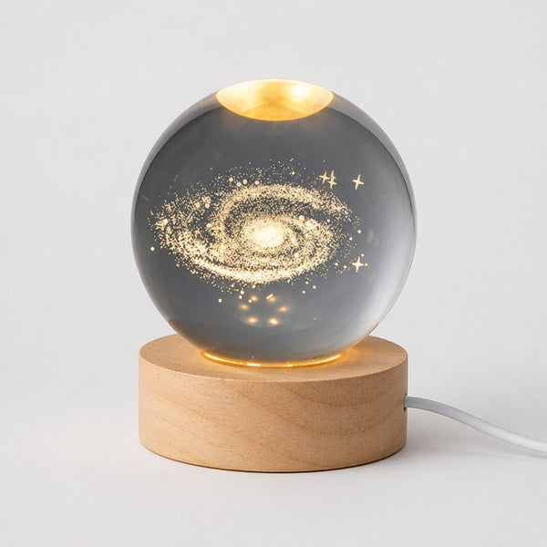 Lámpara Bola Cristal Galaxia LED