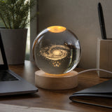Lámpara Bola Cristal Galaxia LED