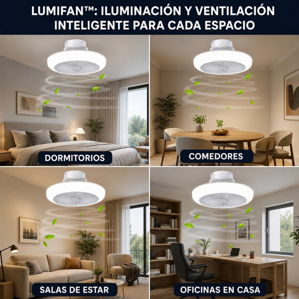 Lámpara LED con Ventilador Oculto