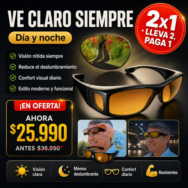 Lentes Visión Pro HD Día y Noche