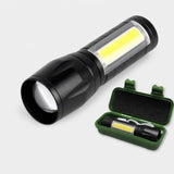 Linterna Led Recargable USB con Zoom