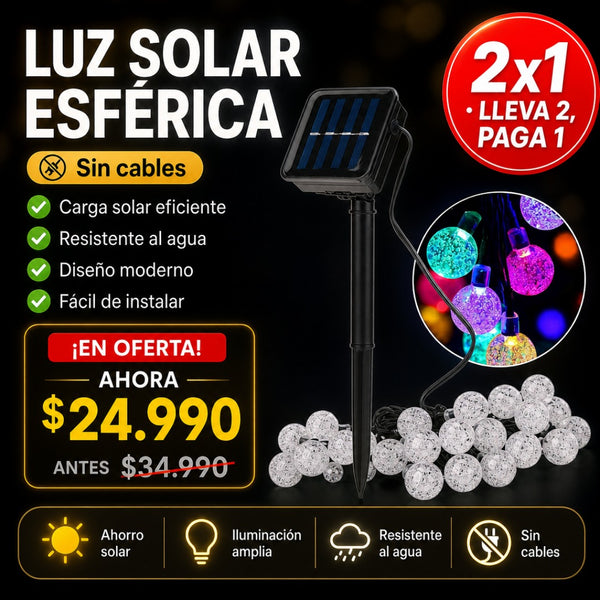 Luz Solar Esférica de 3 Metros