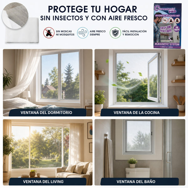 Malla Mosquitera Magnética para Ventana