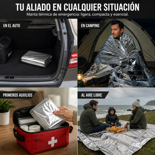 Manta Térmica Emergencia 3 Unidades