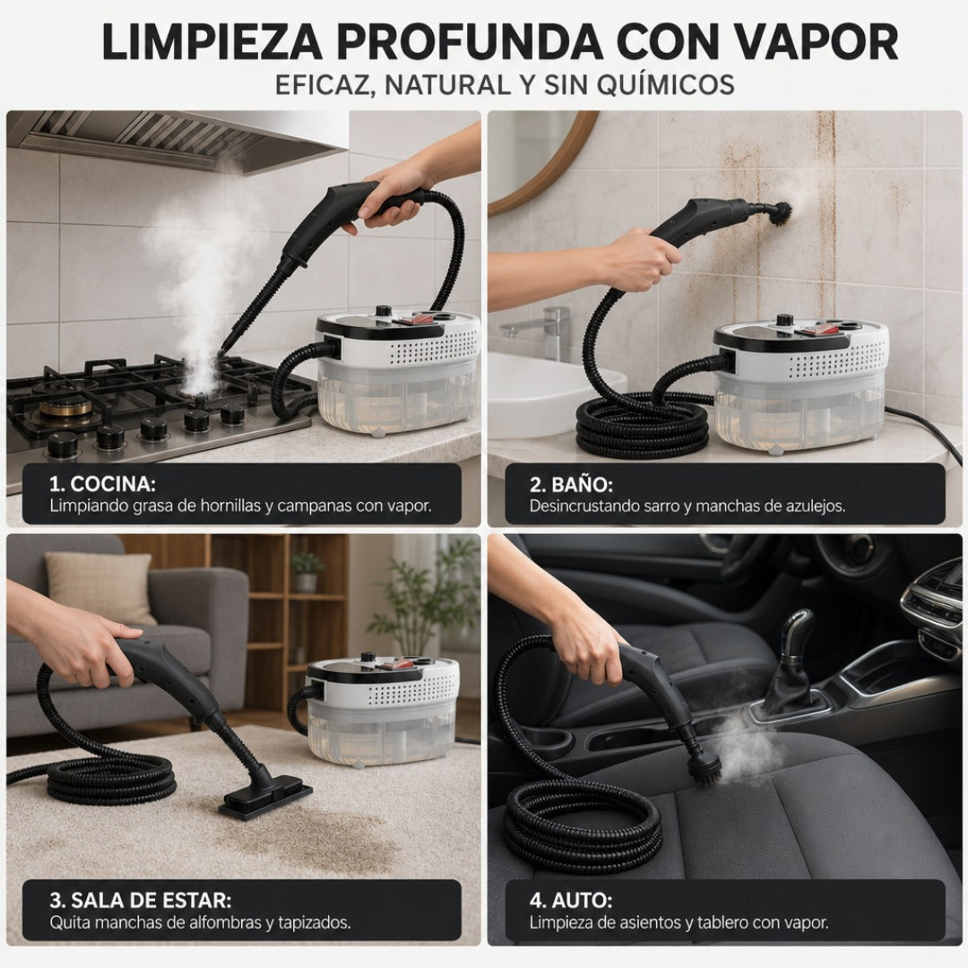Máquina a Vapor 4 en 1 Portátil