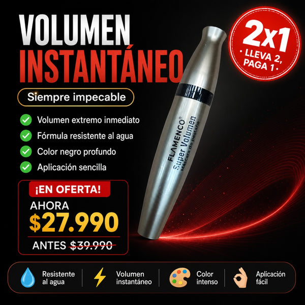 MÁSCARA DE PESTAÑAS FLAMENCO WATERPROOF