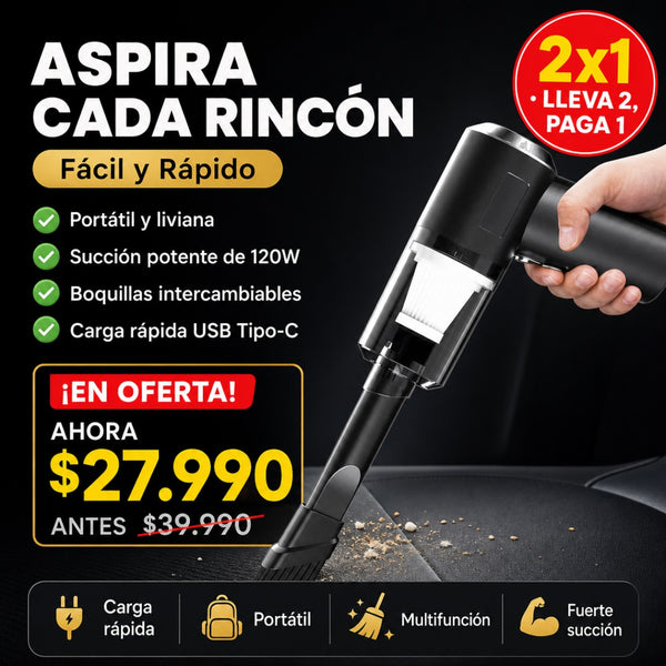 Mini Aspiradora Portátil Recargable