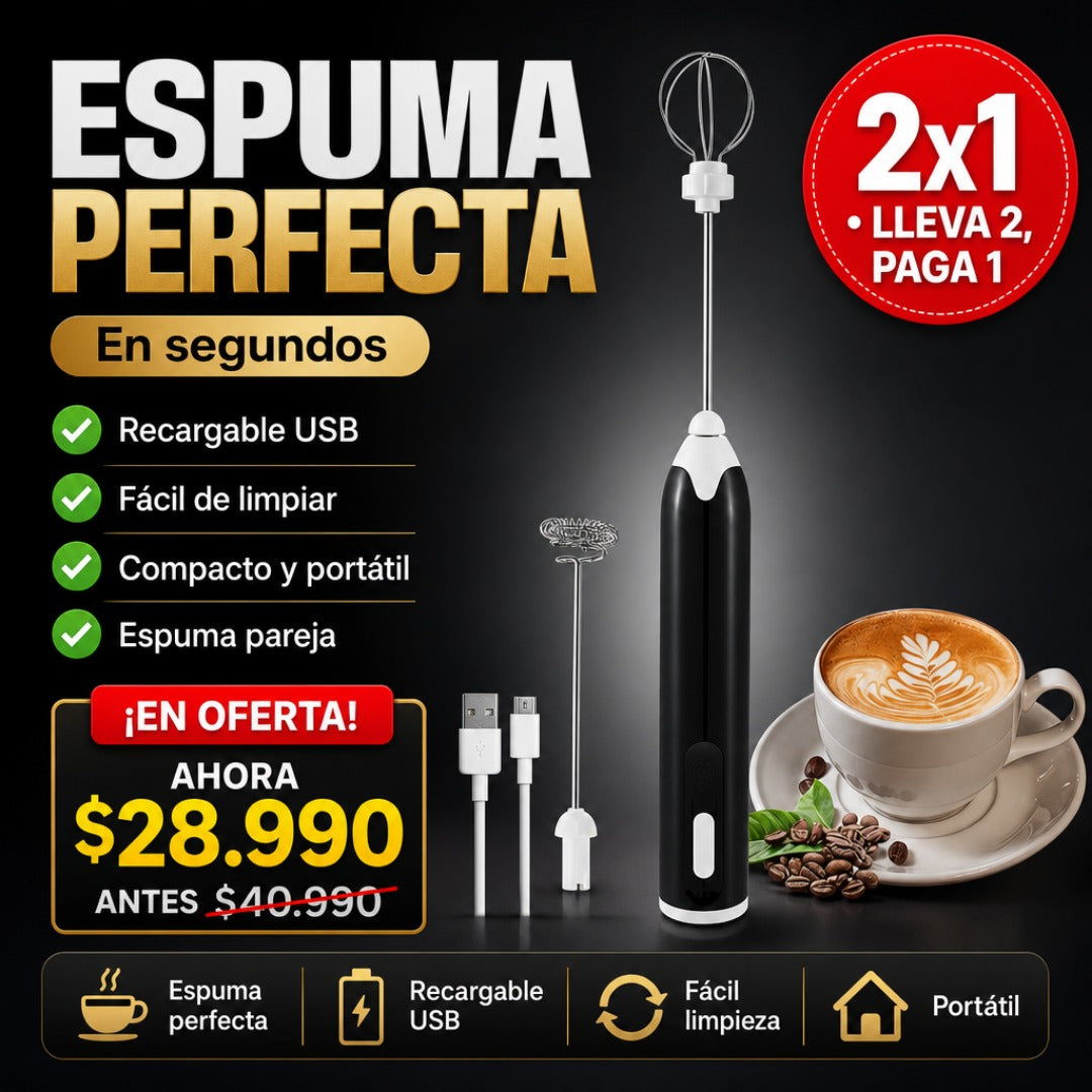 Mini Batidor USB Espumador de Café