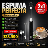 Mini Batidor USB Espumador de Café