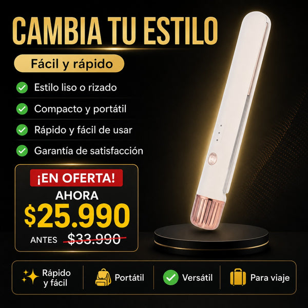 Mini Plancha Rizador 2 en 1