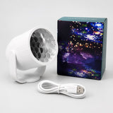 Mini Proyector Navideño USB Blanco