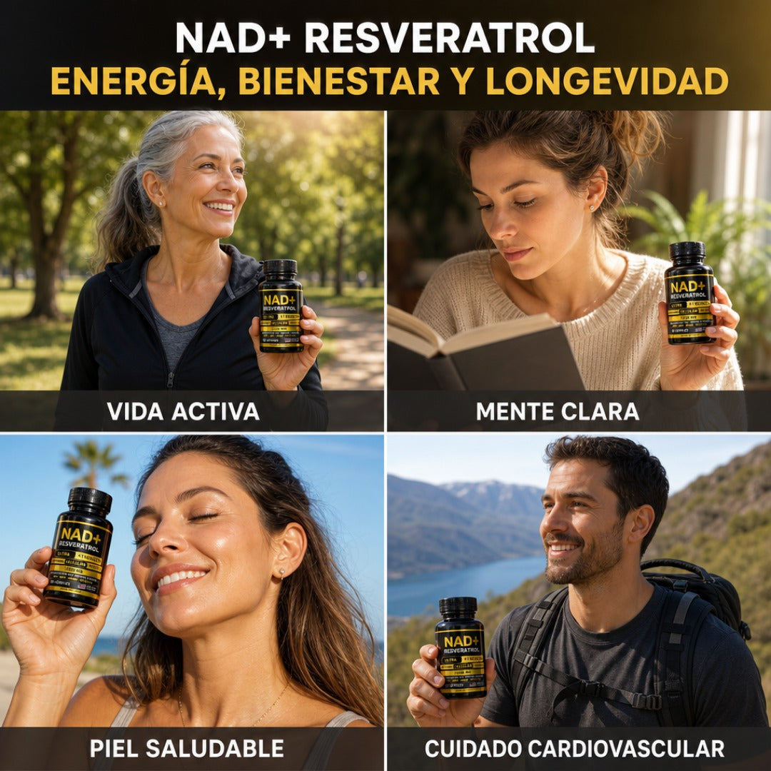 NAD + Resveratrol Americano 60 Cápsulas