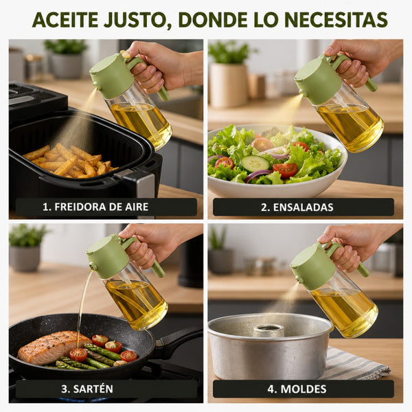 Pack 2 dispensadores de Aceite 2 modos
