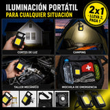 Pack 2 Linternas LED COB Compactas