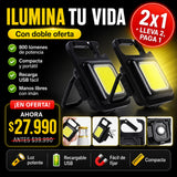 Pack 2 Linternas LED COB Compactas