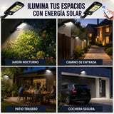 Pack 3 focos solares con control