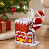 Papá Noel Subiendo la Chimenea