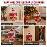 Papá Noel Subiendo la Chimenea