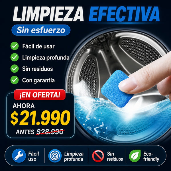 Pastillas Limpia Lavadora x12