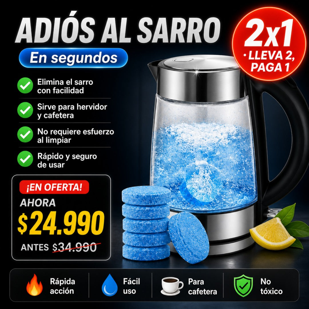 Pastillas Sarro para Hervidor y Cafetera