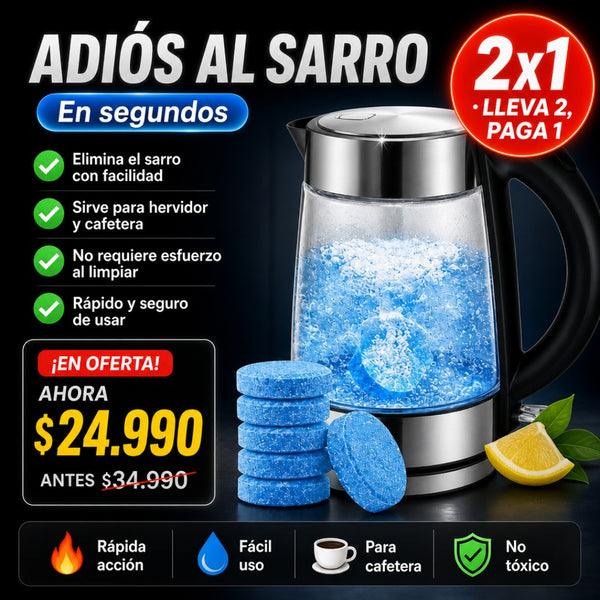 Pastillas Sarro para Hervidor y Cafetera