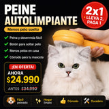 Peine Autolimpiante para Mascotas