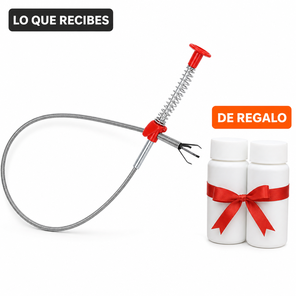 Lo que recibes: producto + Polvo Destapa Caños de regalo