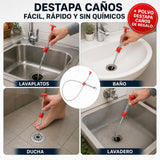 Pinza Destapa Cañerías + Envío Gratis + Polvo Destapa Caños de REGALO