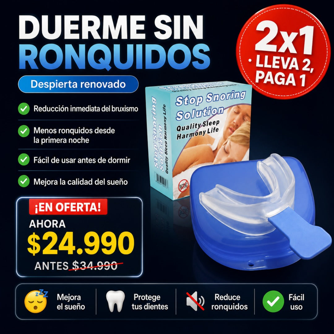 Placa Anti Bruxismo Ronquido y Apnea