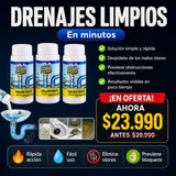 Polvo Limpiador para Drenajes x3 + Envío Gratis