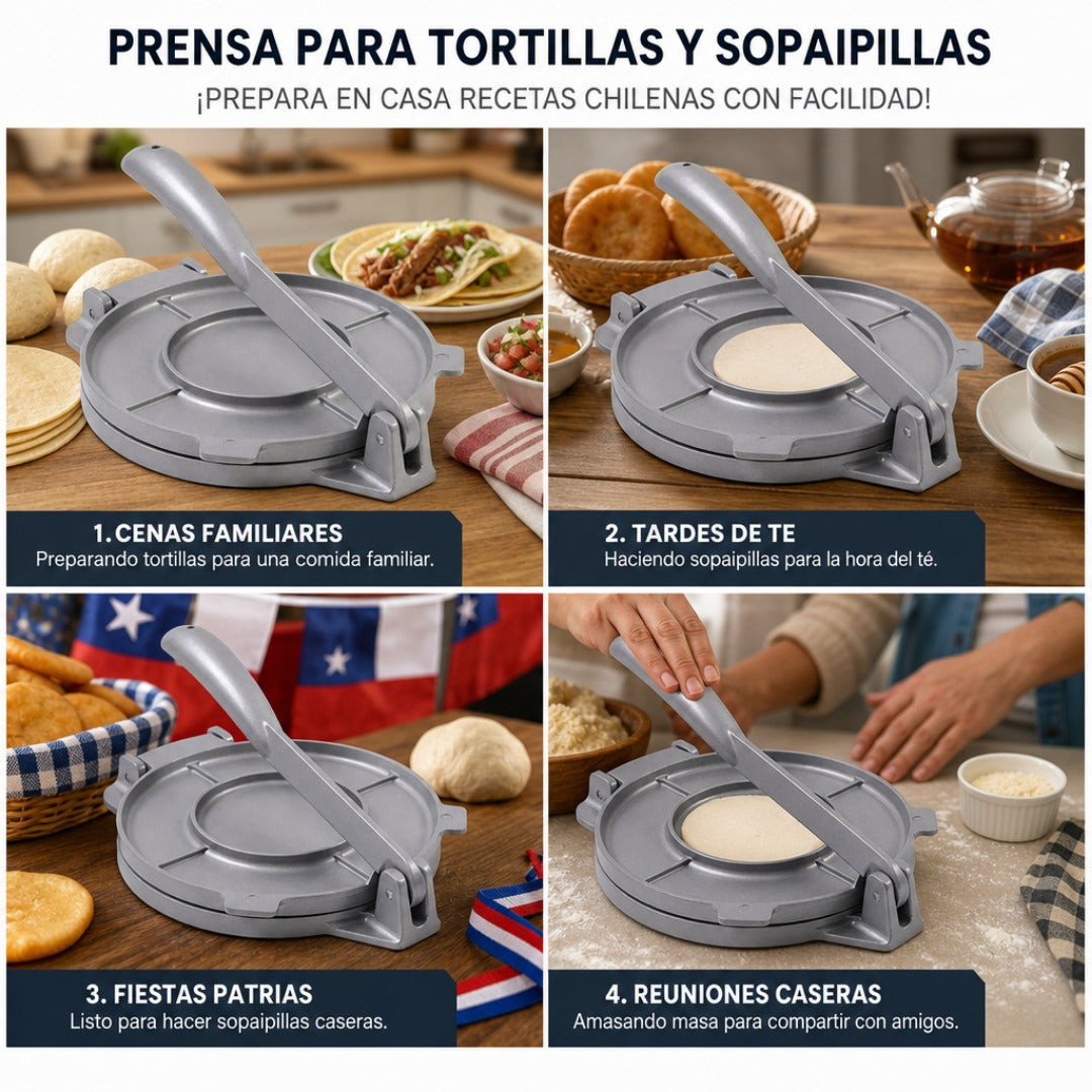 Prensa para Tortillas y Sopaipillas