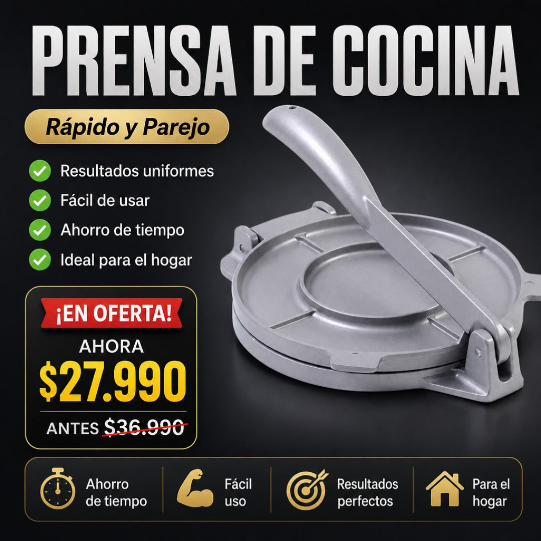 Prensa para Tortillas y Sopaipillas
