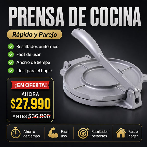 Prensa para Tortillas y Sopaipillas