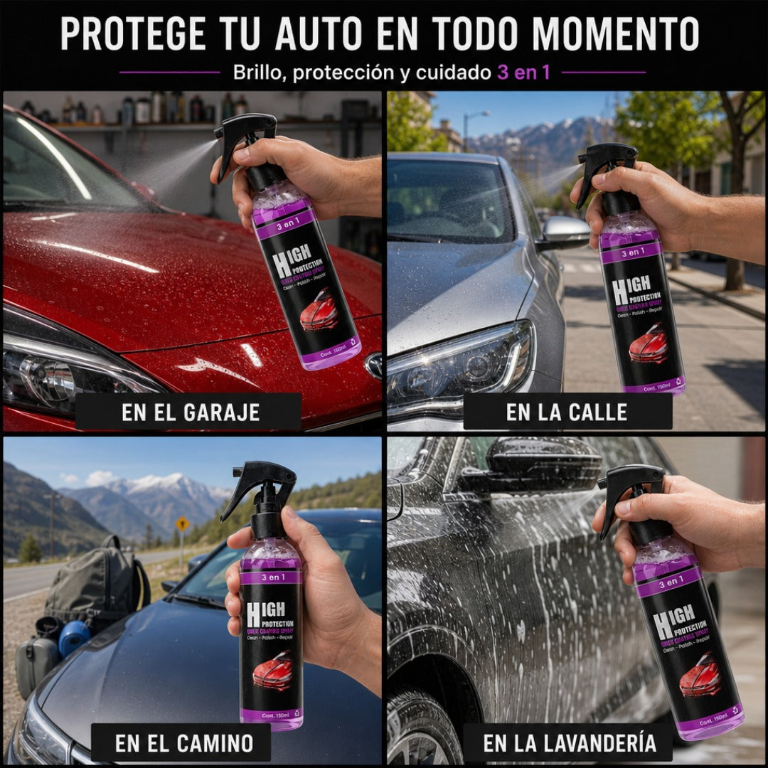 Protector Auto 3 En 1 Cera Spray