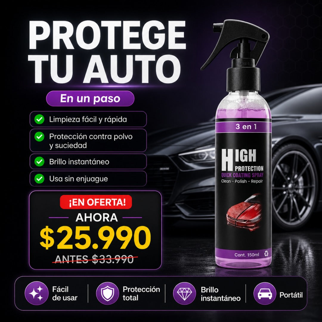 Protector Auto 3 En 1 Cera Spray
