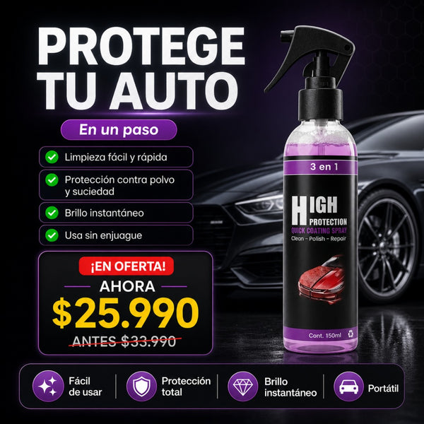 Protector Auto 3 En 1 Cera Spray