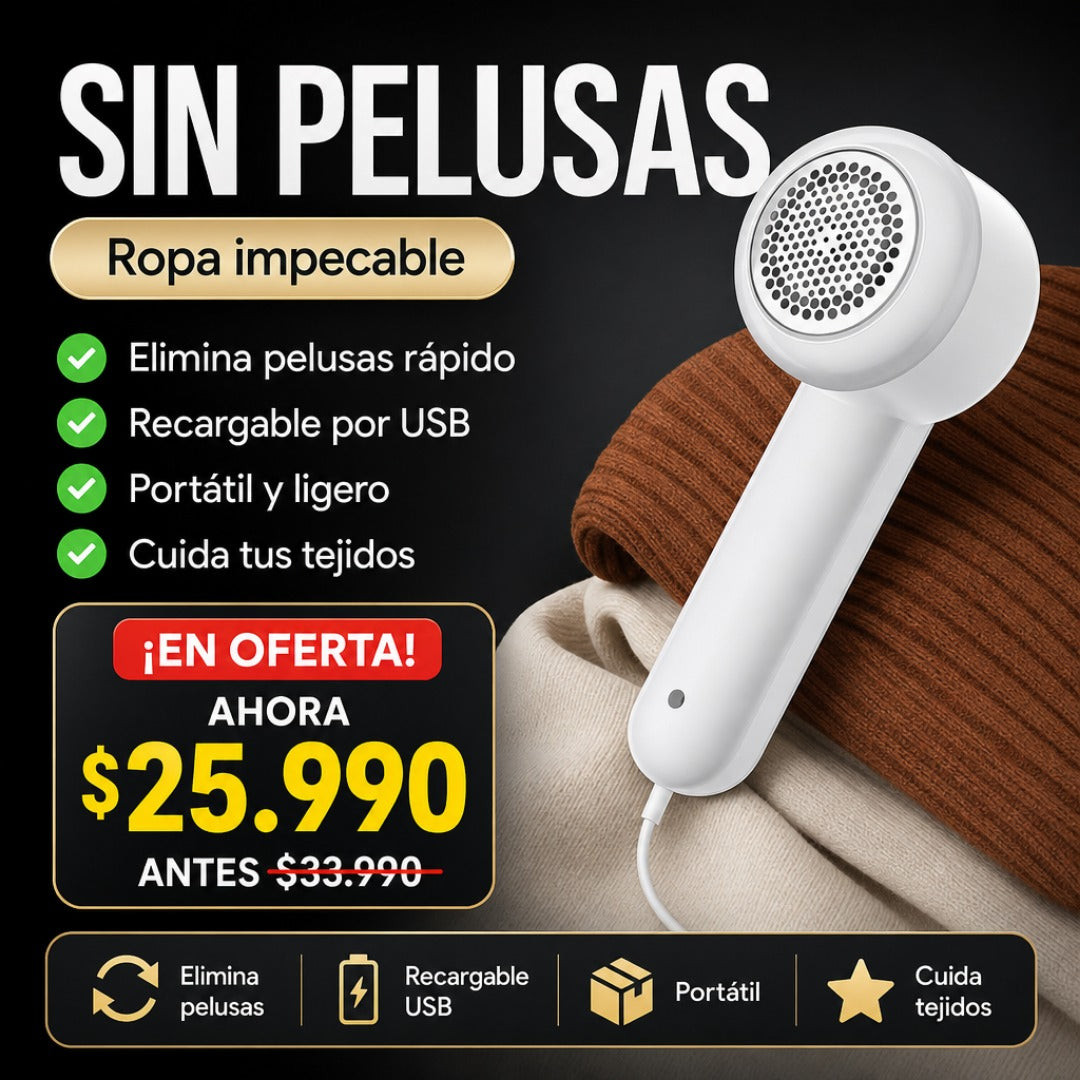 Quita Pelusa Premium Recargable USB