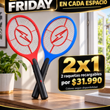 Raqueta Eléctrica Recargable 2x1 por $31.990 · Envío gratis y pago al recibir