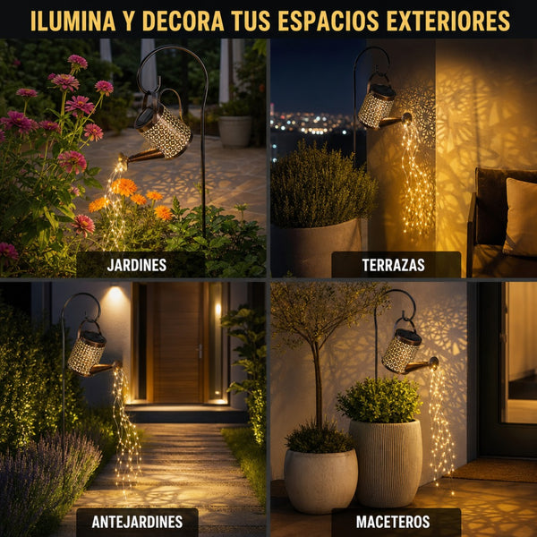Regadera Solar Decorativa Jardín