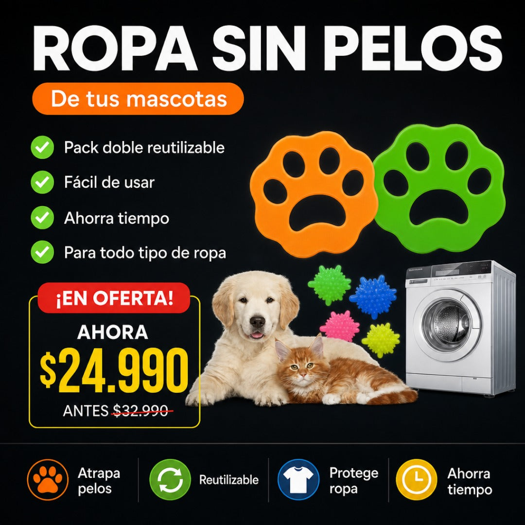 Removedor de Pelos de Mascotas Lavadora