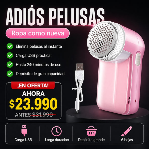 Removedor de Pelusas Recargable USB