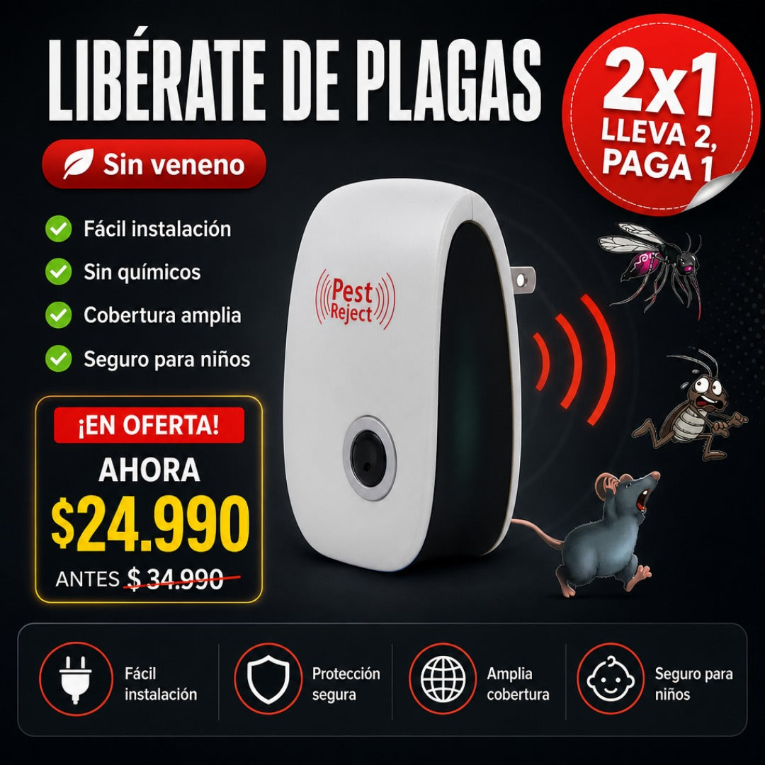 Repelente Ultrasónico para Plagas