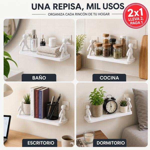 Repisa Organizadora Adhesiva 2x1