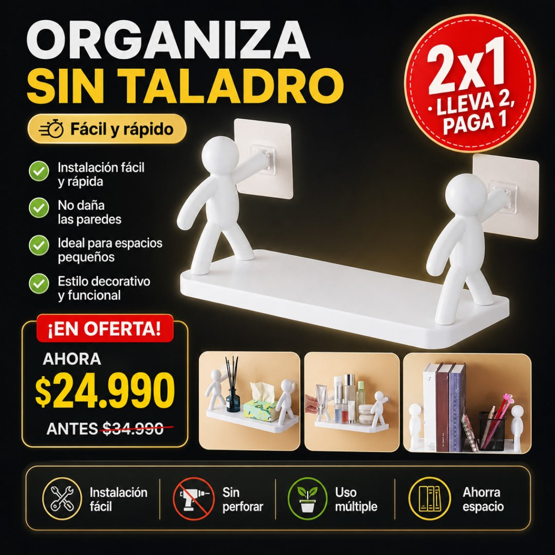 Repisa Organizadora Adhesiva 2x1