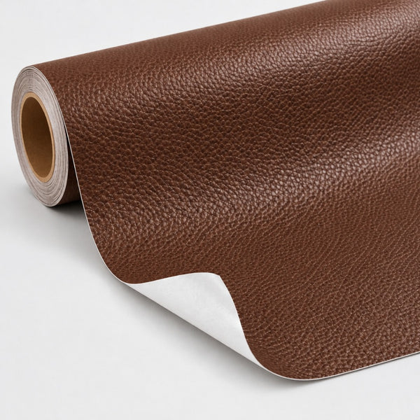Rollo Adhesivo Reparador Tipo Cuero Café 100 × 50 cm + Envío Gratis