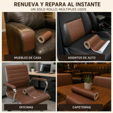 Rollo Adhesivo Reparador Tipo Cuero Café 100 × 50 cm + Envío Gratis